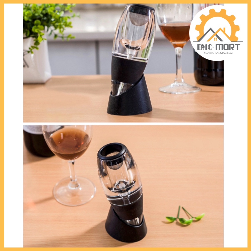 ⚡️𝐅𝐑𝐄𝐄 𝐒𝐇𝐈𝐏⚡️ Bộ lọc rượu vang ⚡️Magic decanter - chất liệu Acrylic + Silicone - Thiết kế độc đáo thông minh