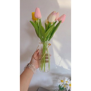 Bình hoa thuỷ tinh trụ sọc dọc (oder)