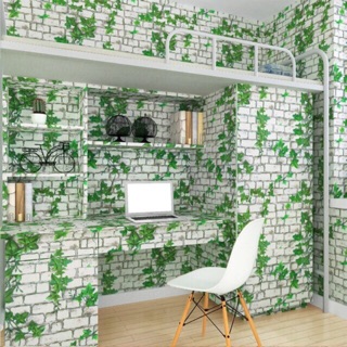 Giấy dân tường giả đá dây leo loại sẵn keo cuộn dài 10m
