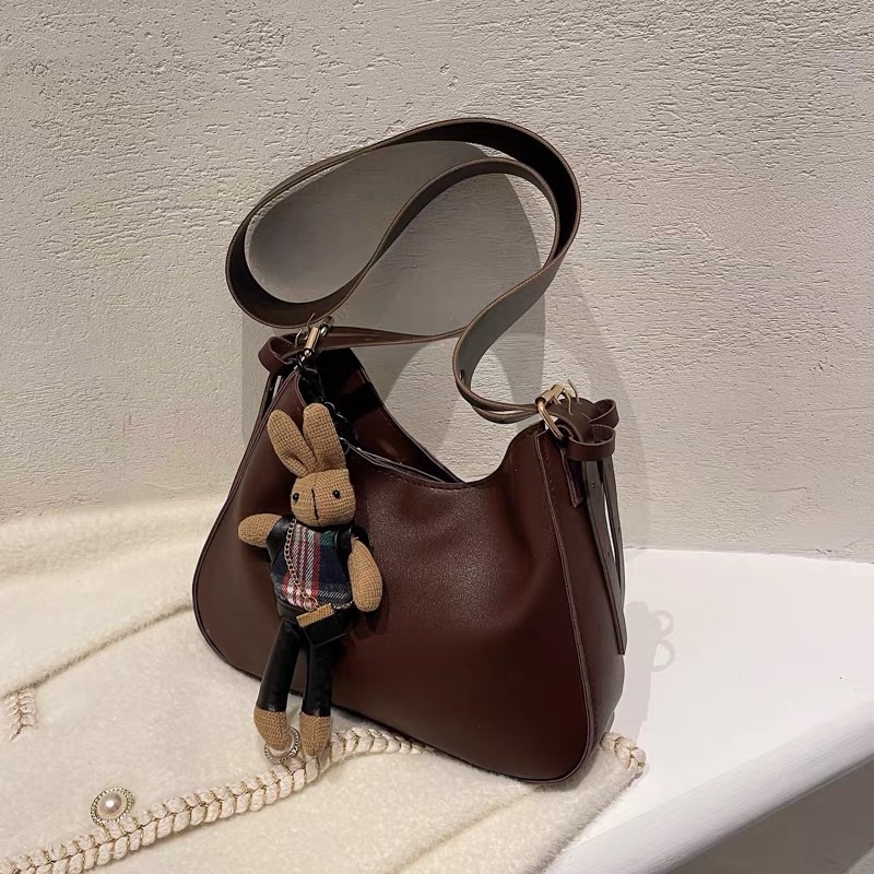 Túi Đeo Chéo Nữ, Túi Xách Nữ Da PU Đeo Vai Bốn Màu Thời Trang Học Sinh Công Sở