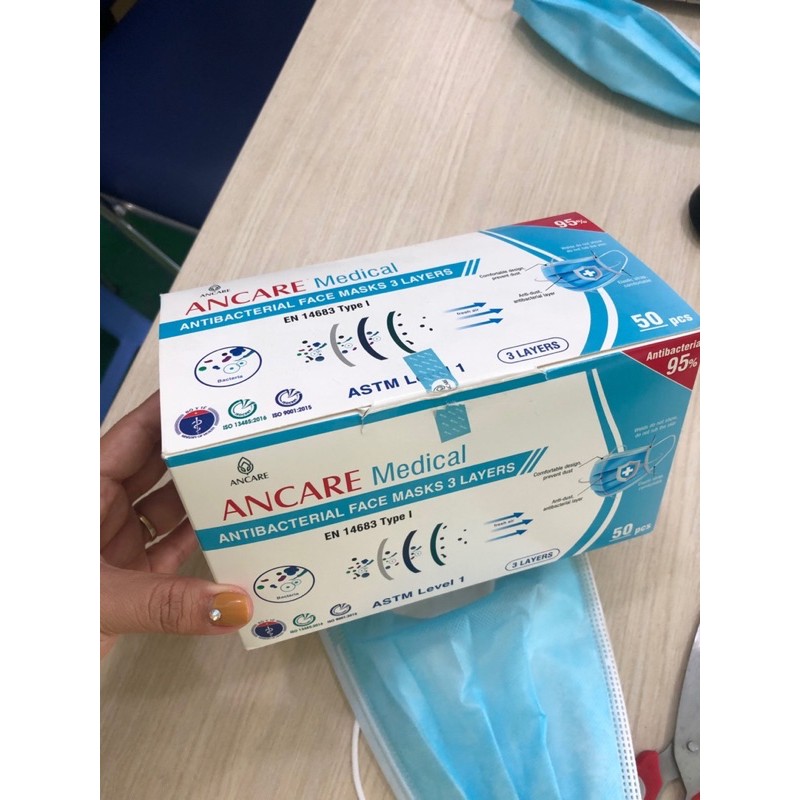KHẨU TRANG Y TẾ 3 LỚP KHÁNG KHUẨN HỘP 50 CÁI | BigBuy360 - bigbuy360.vn