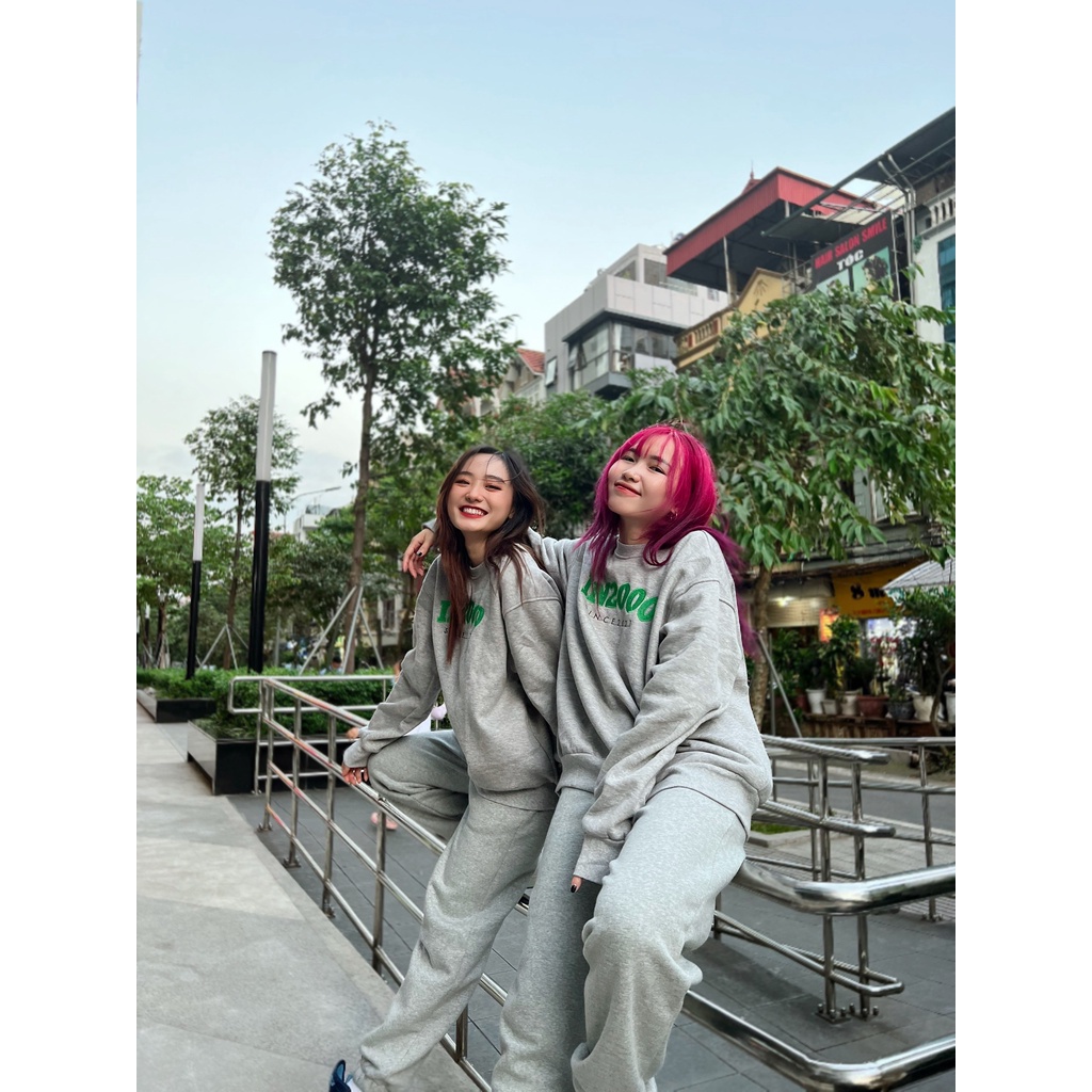 Bộ Đồ Nỉ Xám Áo Sweater Quần Jogger Nỉ In2000Clothing | BigBuy360 - bigbuy360.vn