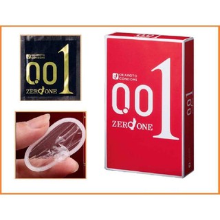 Bao cao su mỏng nhất thế giới okamoto 0.01 zero one chính hãng hộp 3 chiếc