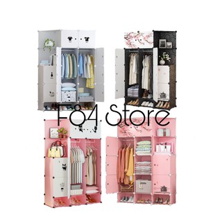 Tủ nhựa lắp ghép 12 ô (2 xéo) 3 ô giày tặng kèm decal