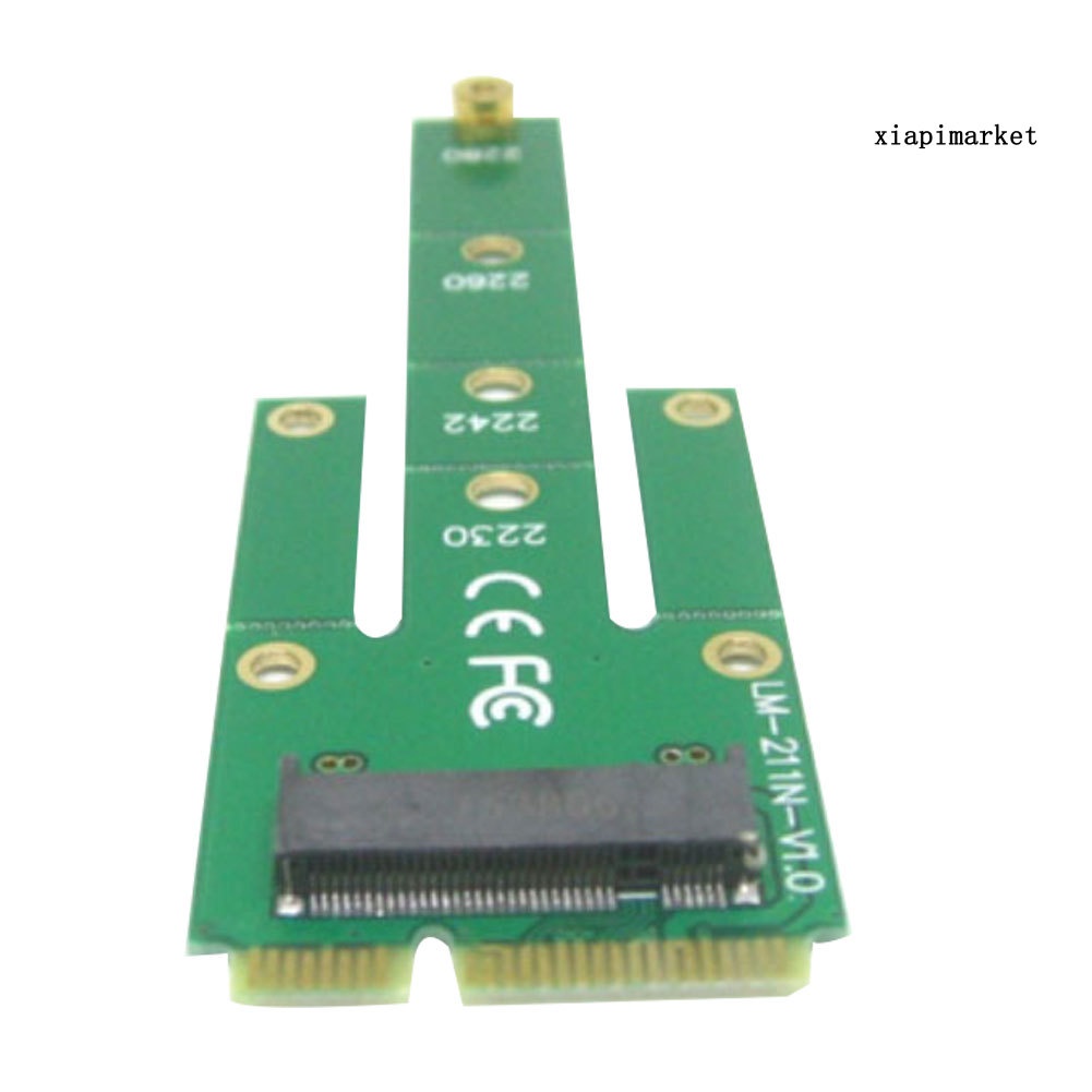 LOP_Mini mSATA PCI-E SATA 3.0 SSD to NGFF M.2 B + M Key Male Converter Adapter Card