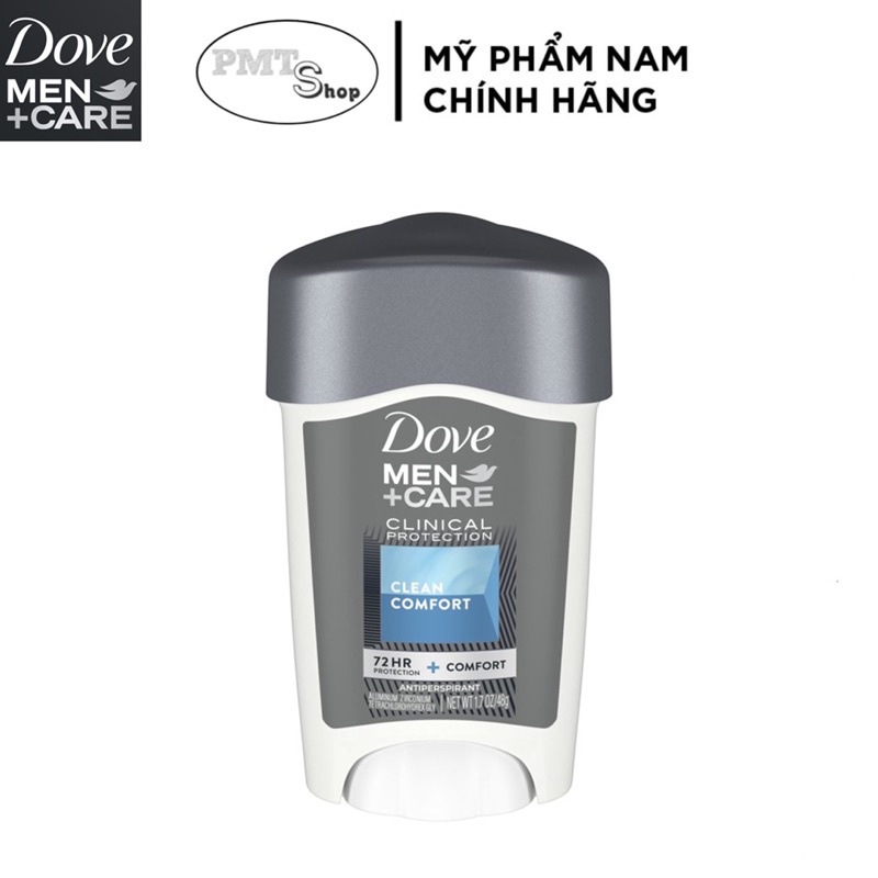 Lăn sáp khử mùi nam Dove men Clinical Protection Clean Comfort 48g