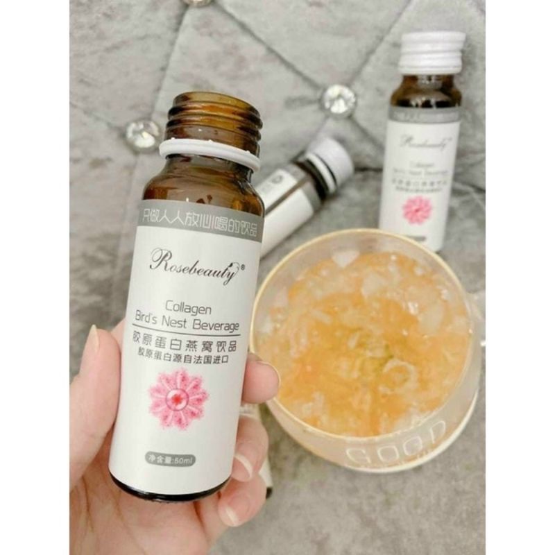 Nước uống Collagen rose beauty yến trắng da x10 - Chính hãng