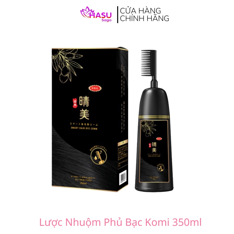 Lược Nhuộm Phủ Bạc Thảo Dược Komi Nhật Bản 350ml