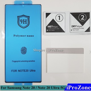 Miếng dán dẻo full màn cho Samsung Note 20 , Note 20 Ultra/ Note 10/ Note 10 Plus/ Note 9 Polymer Nano chống vân tay