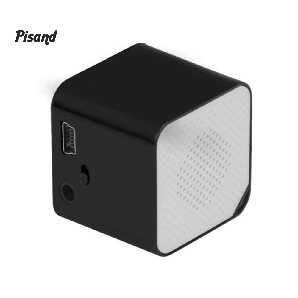 pu Portable Cubic Outdoor Stereo Mini Speaker TF Card FM Radio Music MP3 Player