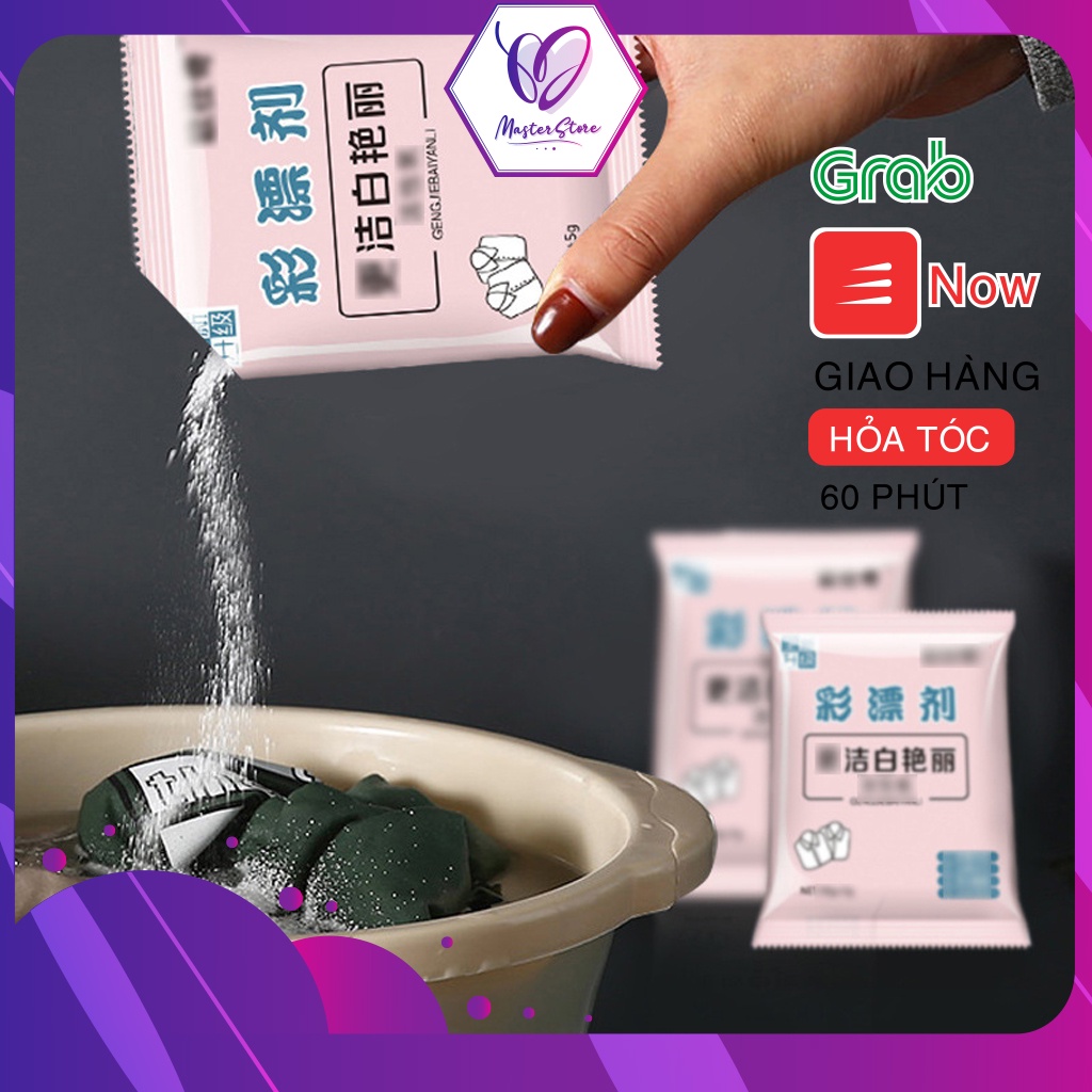 Bột tẩy trắng Quần áo, tẩy vết bẩn, mốc, ố vàng, khử mùi hiệu quả Master Store