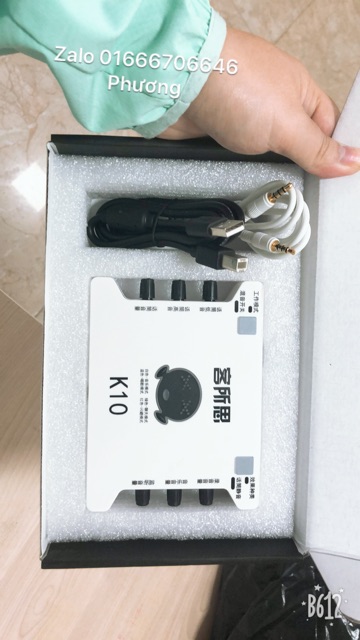 [FREESHIP 99K]_Sound card K10 ( BH 6Tháng ) tặng kèm dây trắng kết nối | BigBuy360 - bigbuy360.vn