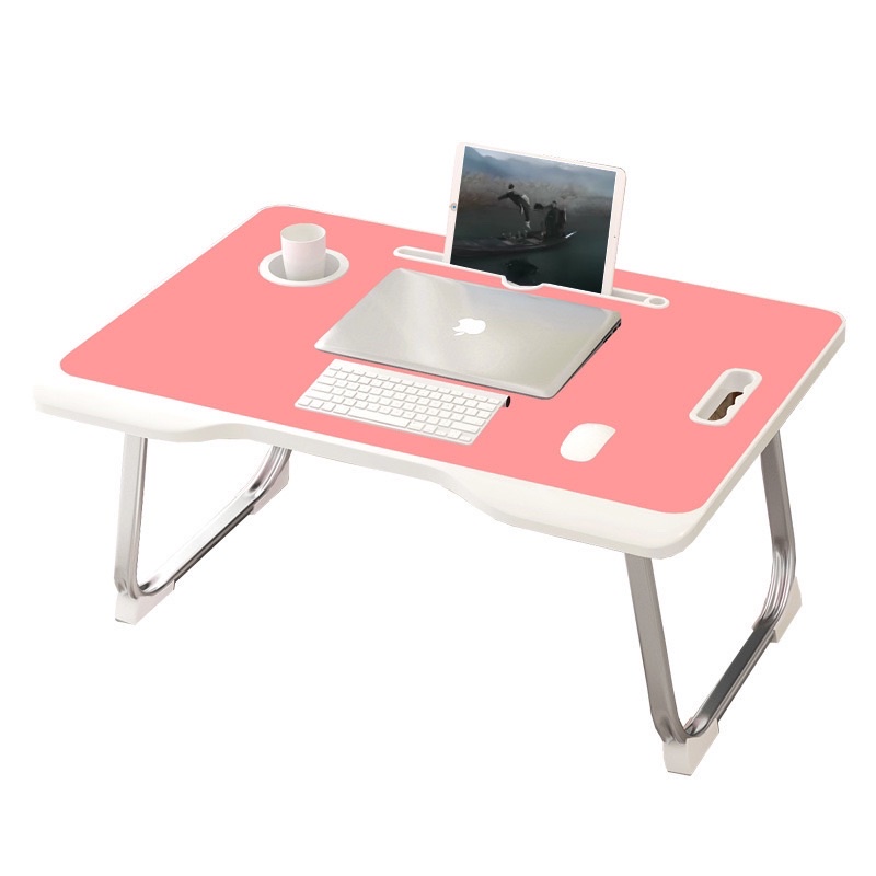 Bàn Học Làm Việc Gấp Gọn Thông Minh Có Khe Cắm ipad Điện Thoại