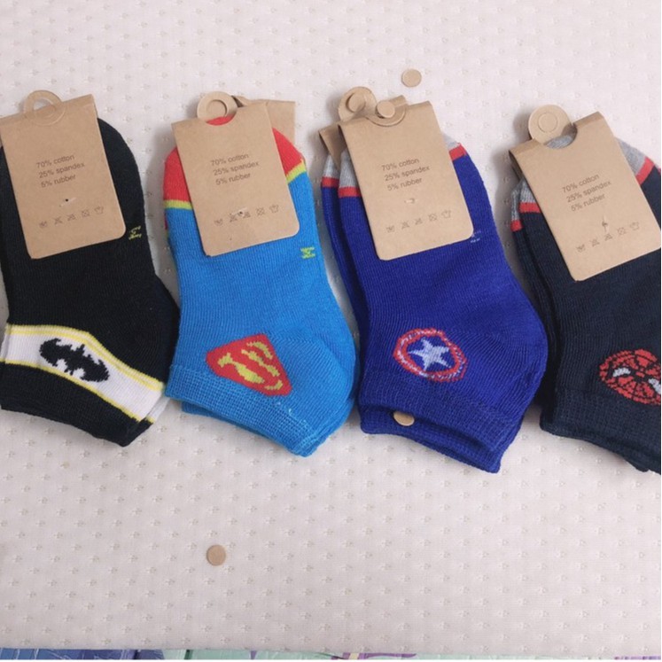 SET 10 ĐÔI TẤT SIÊU NHÂN CAO CỔ CHO BÉ TRAI TỪ 0-12TUỔI -giadungsieure