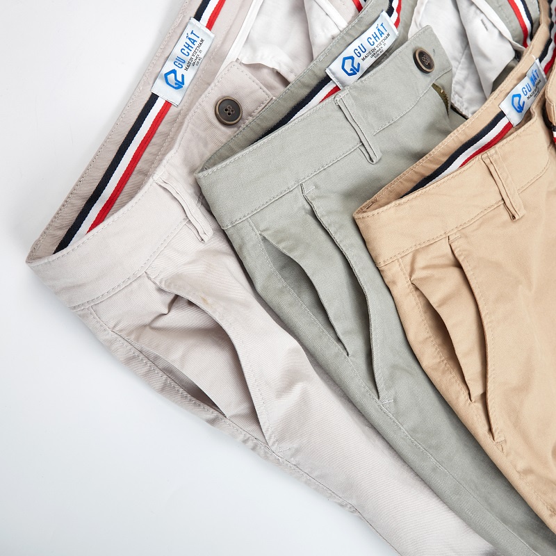Quần Kaki Nam GU CHẤT, Vải Kaki Cao Cấp Dày Dặn, Phom Ống Suông - GUQD01