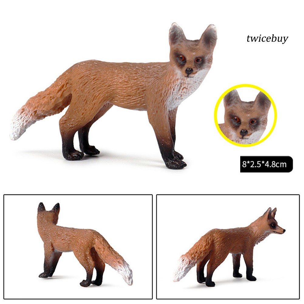 Mô hình đồ chơi con cáo hoang dã có thể để trang trí