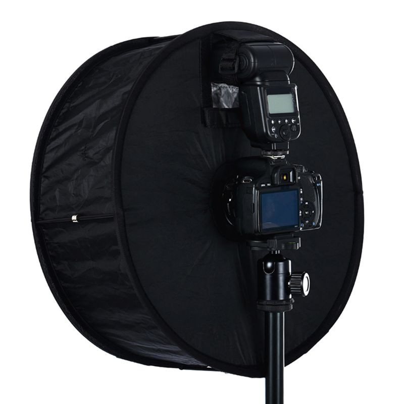 Niki 45cm Ring Softbox Speedlight Round Style Flash Light Shoot Soft box Foldable Soft Flash Light Diffuser lens accessories for cạnon Lens and accessories photography camera accessories camera lens hood shade camera lens hood cover camera accessories cas