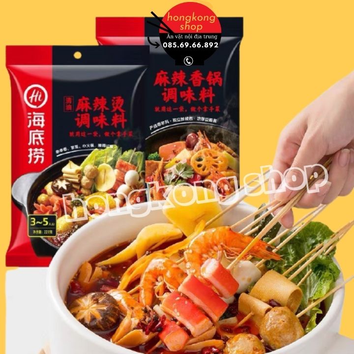 CỐT LẨU, GIA VỊ LẨU GÓI TO, NHỎ TỪ 2-5 NGƯỜI ĂN- SẴN ĐỦ VỊ