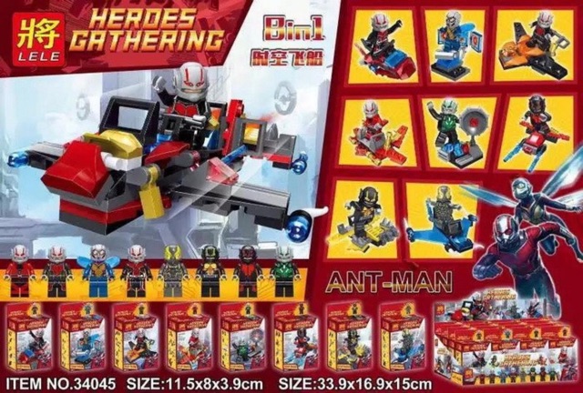 Ảnh thật 🍓🍓 Lắp Ráp Set 8 Minifigures 8in1 Người Kiến - Ant Man 🍓🍓