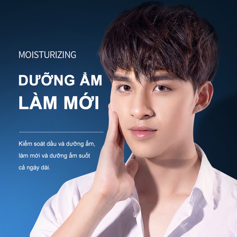 BIOAQUA Men's Oil Control Cleanser-Dưỡng ẩm-Giữ ẩm-Làm sạch sâu-Nhẹ và Không Se khít Mụn đầu đen Sữa rửa mặt-URBQD-M