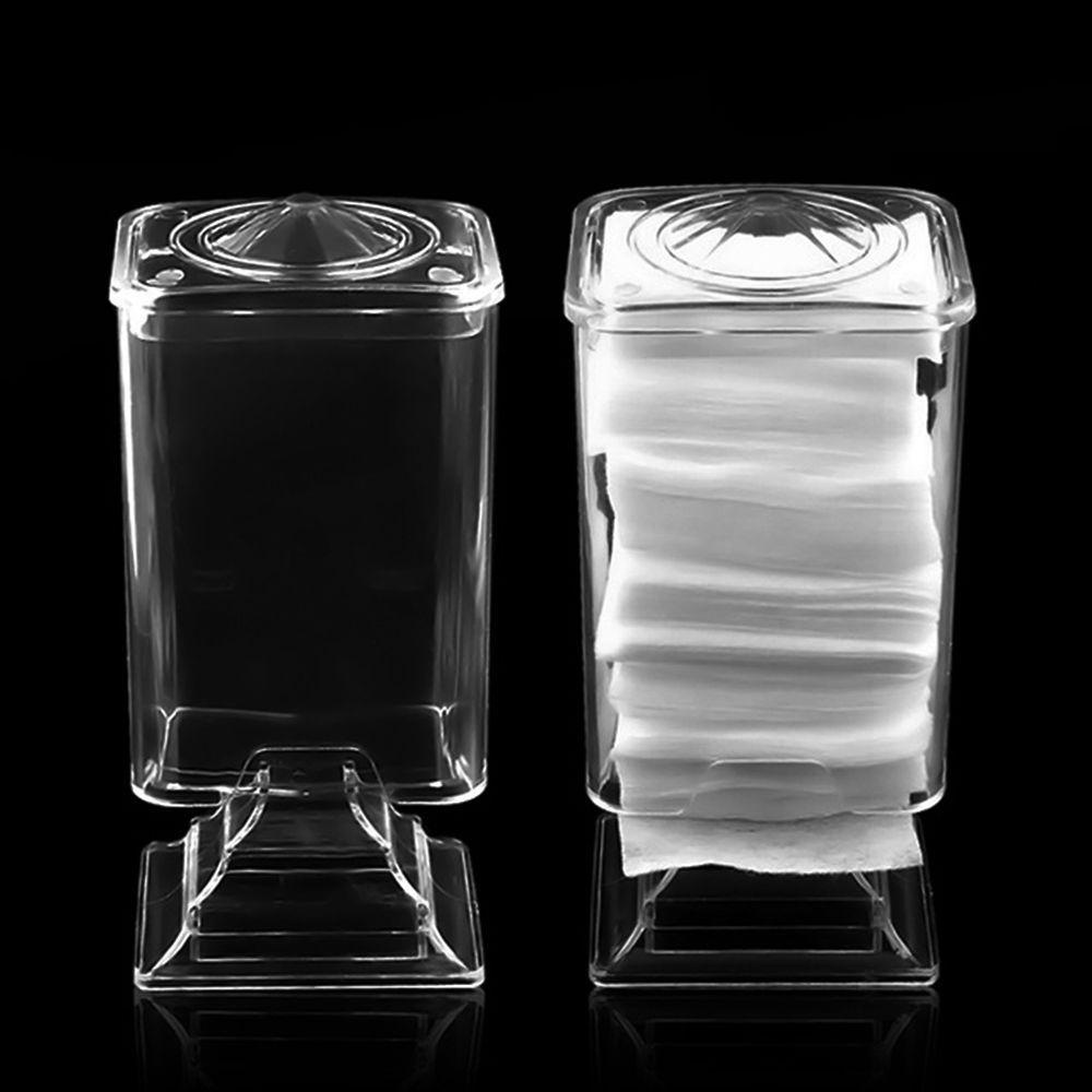 NICKOLAS Hộp Đựng Bông Tẩy Trang Bằng Nhựa Acrylic Trong Suốt Sáng Tạo Ốp