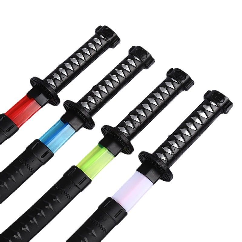 Combo 5 kiếm nhựa Katana Nhật Bản 68cm đủ 5 màu phát sáng, có nhạc, có đèn