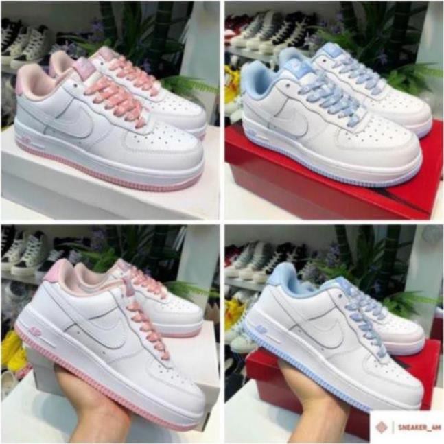 Giày thể thao nike_AF1 đế xanh, đế hồng, Giày Sneaker AF1 nam nữ cao cấp - Hàng chuẩn Full Box Bill
