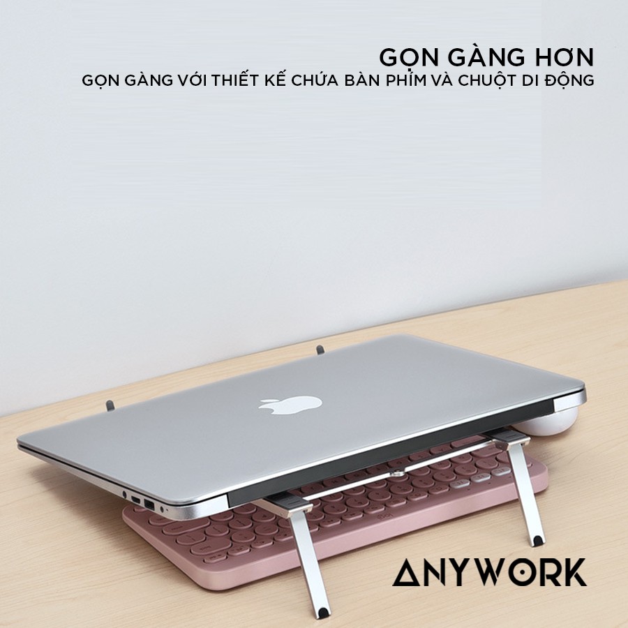 Giá đỡ laptop 2020 bỏ túi  Đa thiết bị máy tính bảng và điện thoại | Anywork