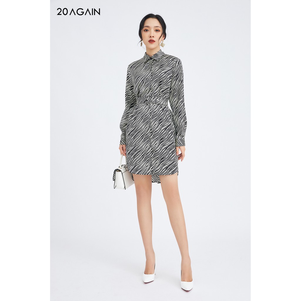 Đầm suông dài tay cổ đức - 20 Again - DXC0045