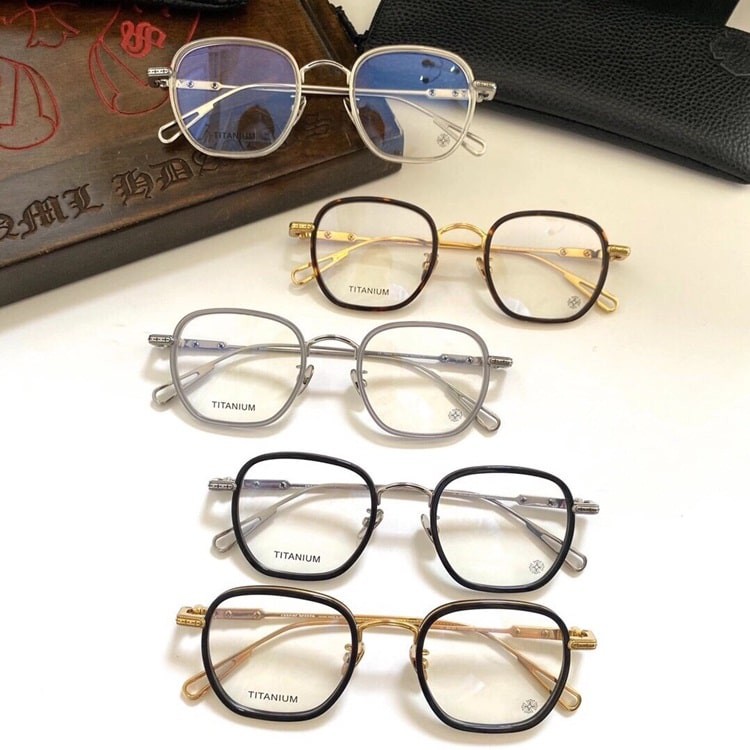 Gọng kính nam nữ CHROME HEARTS Vuông viền nhựa , Kính mắt thời trang,Tặng mắt cận khi mua gọng kính