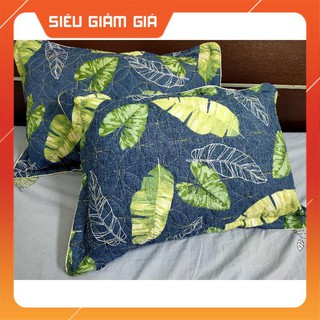 Gối nằm kèm vỏ gối trần bông kích thước 45x65cm (1 chiếc)