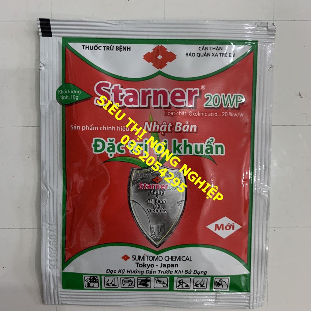 Thuốc trừ bệnh Starner 20WP - bệnh nấm hoa lan - đặc trị vi khuẩn
