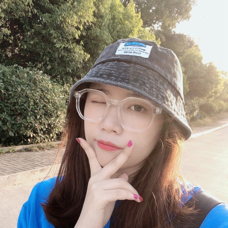 Nón bucket nữ jean CLUB NAME mũ bucket nữ vành cụp thời trang phong cách Ulzzang SAIGON HAT