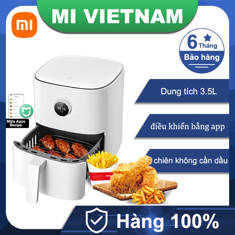 [Mã ELHADEV giảm 4% đơn 300K] Nồi Chiên Không Dầu Xiaomi 3.5L Smart Dầu Air Fryer MAF01 Kết nối không dây Wifi