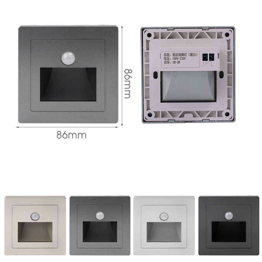 [Mới] Đèn LED 180V ~ 240V Cảm Biến Chuyển Động Gắn Tường / Cầu Thang / Hành Lang / Cảm Biến Chuyển Động PIR