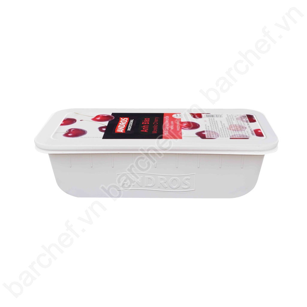 Anh đào xay nhuyễn đông lạnh Andros  - hộp 1kg