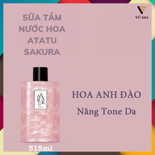 Sữa Tắm Trắng Da, Sữa Tắm Nước Hoa Atatu Sakura  Dưỡng Ẩm Làm Sáng Mịn Da Hương Nước Hoa Quyến Rũ 315ml