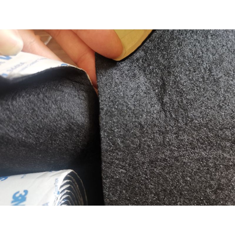 Vải nỉ bọc thùng loa có keo dán màu xám đen có độ dính tốt các độ dày 1mm 2mm kích thước lớn