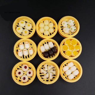 Mô hình bánh bao bằng nhựa truyền thống Trung Quốc tự làm trang trí nhà búp bê