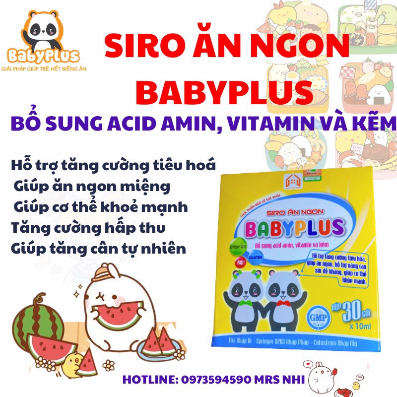 Siro ăn ngon hết biếng ăn hết táo bón Babyplus