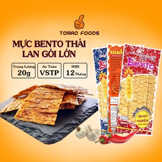 Mực bento thái lan gói 20g đủ vị, mực bento gói lớn đồ ăn vặt Torao Food