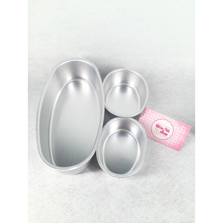 Khuôn nhôm không chống dính oval D08 - 20*9*5.5cm  22.5*11.2*5.5cm