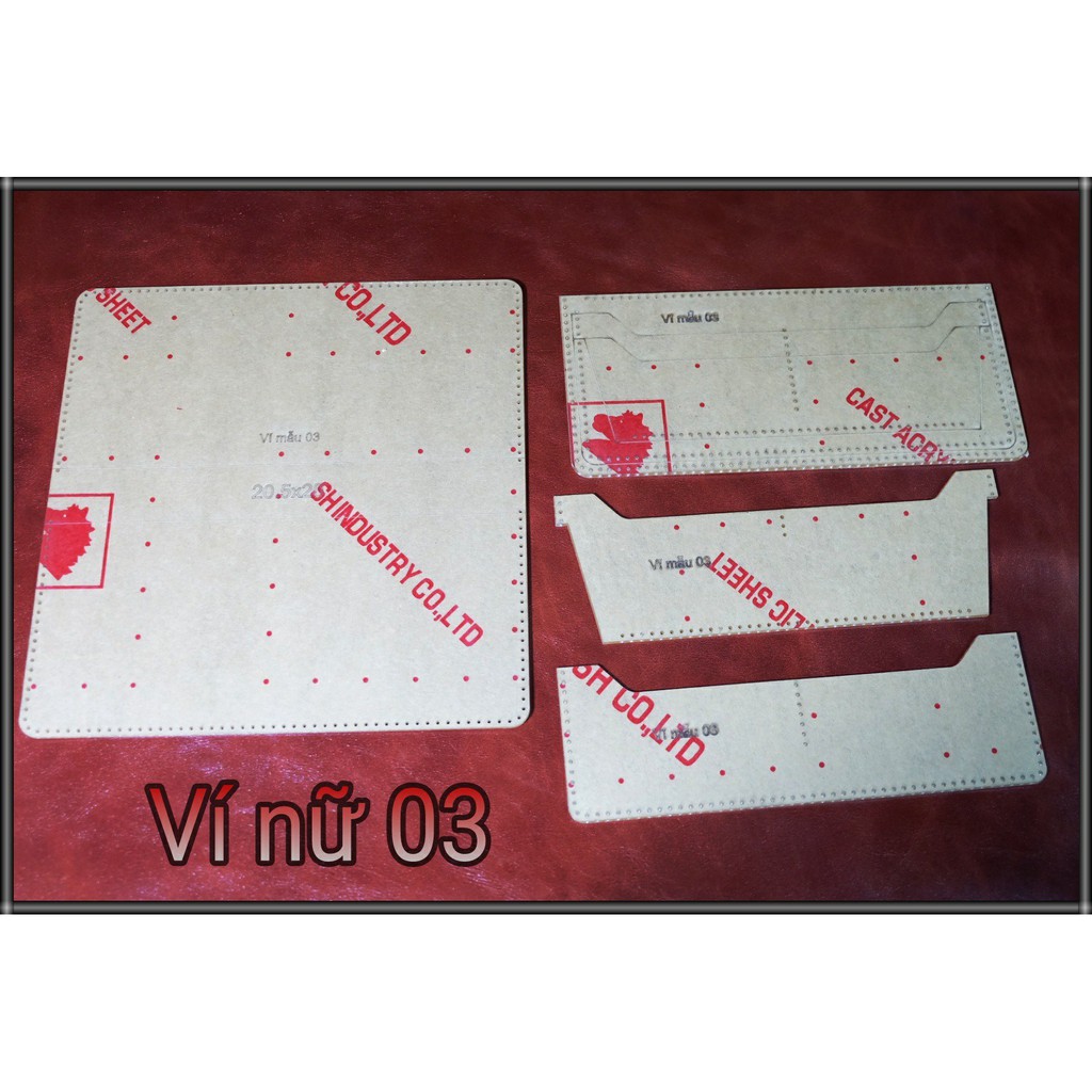 Rập khuôn Ví Nữ đơn giản 6 mẫu - Xưởng LUXI decor