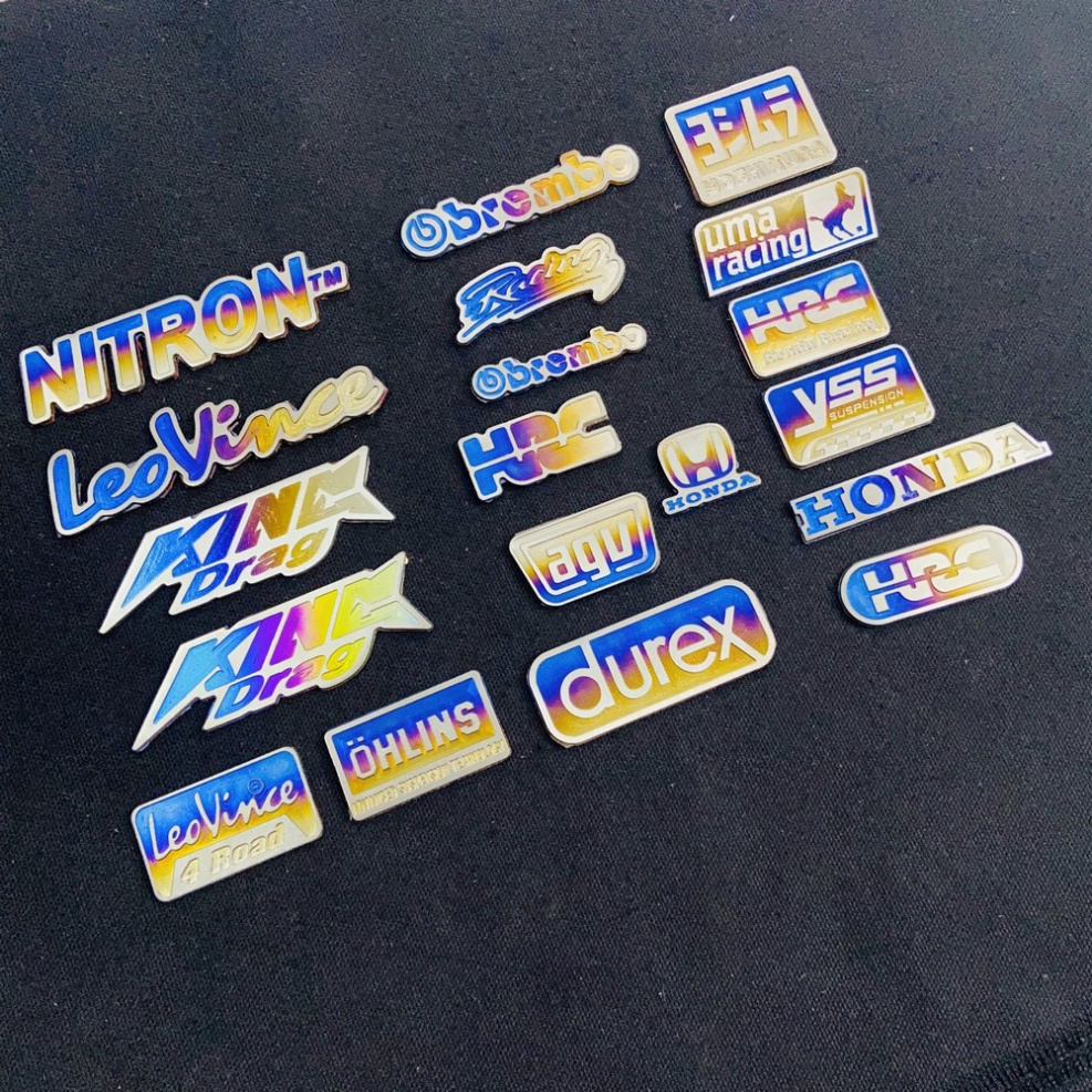 Log titan tem dán SPARK NANO thích hợp dán baga, mặt nạ các dòng xe SIRIUS, EXCITER, JUPITER