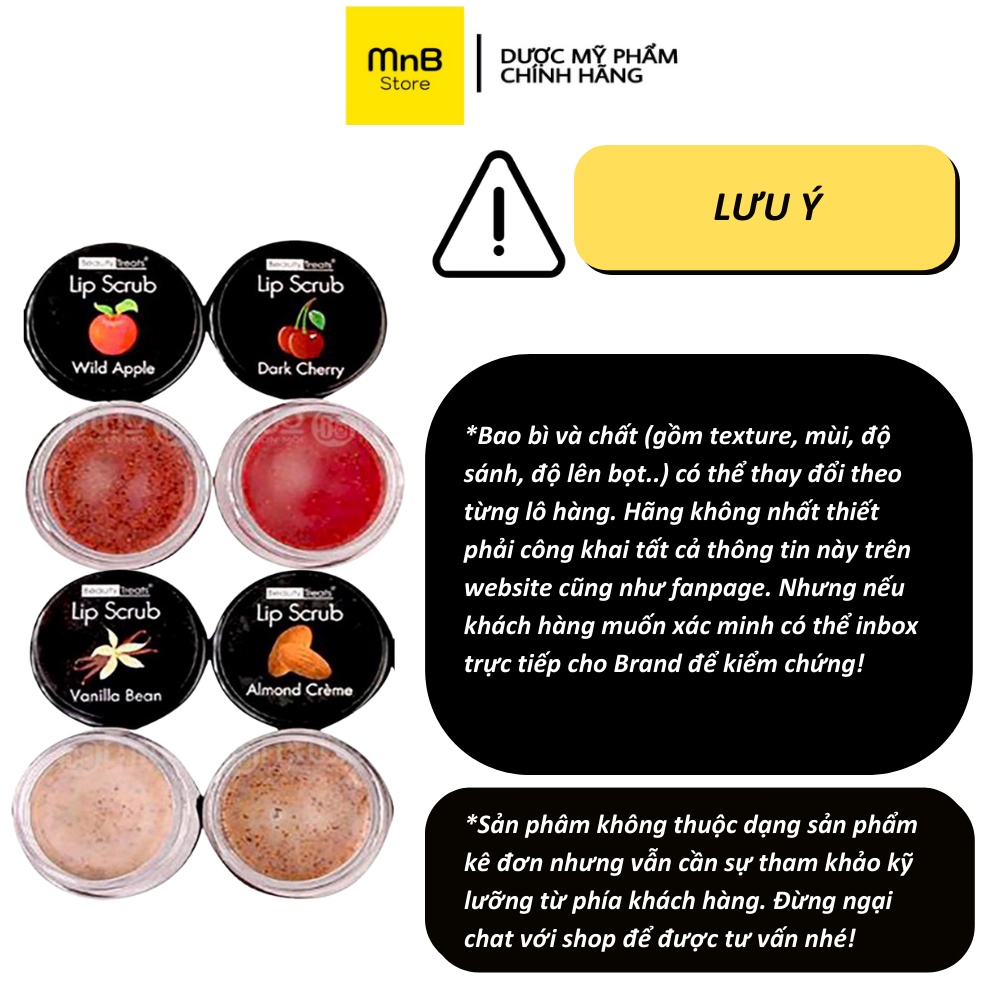 Tẩy tế bào chết môi Beauty Treats Lip Scrub mỹ 10.5g