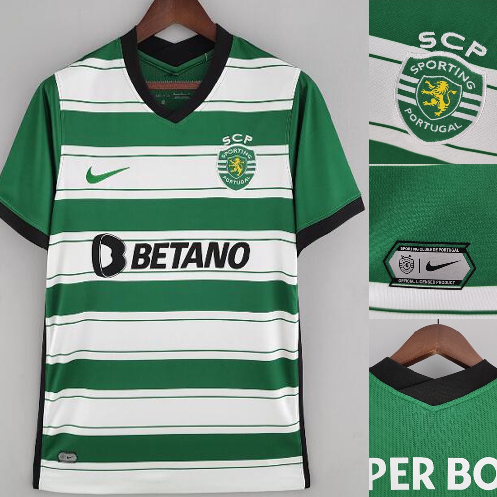 Áo Bóng Đá Màu Xanh Lá / Trắng Phiên Bản 22 / 23