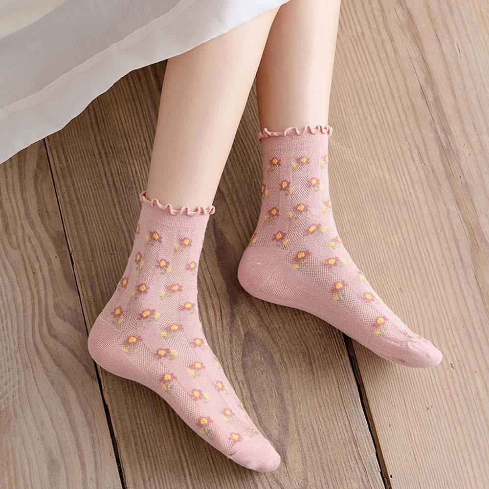 Đôi Vớ Ren Hoa Xuyên Thấu Thoáng Khí Thời Trang Cho Nữ