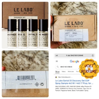 [ VOET PERFUME ] SET NƯỚC HOA MINI NỮ LEBABO EDP 5ML