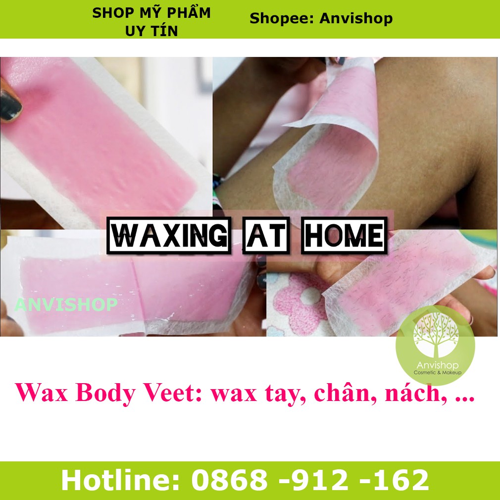 Miếng wax lông Veet hộp 12 dải - Miếng dán tẩy lông du lịch VEET BODY ANVISHOP | BigBuy360 - bigbuy360.vn