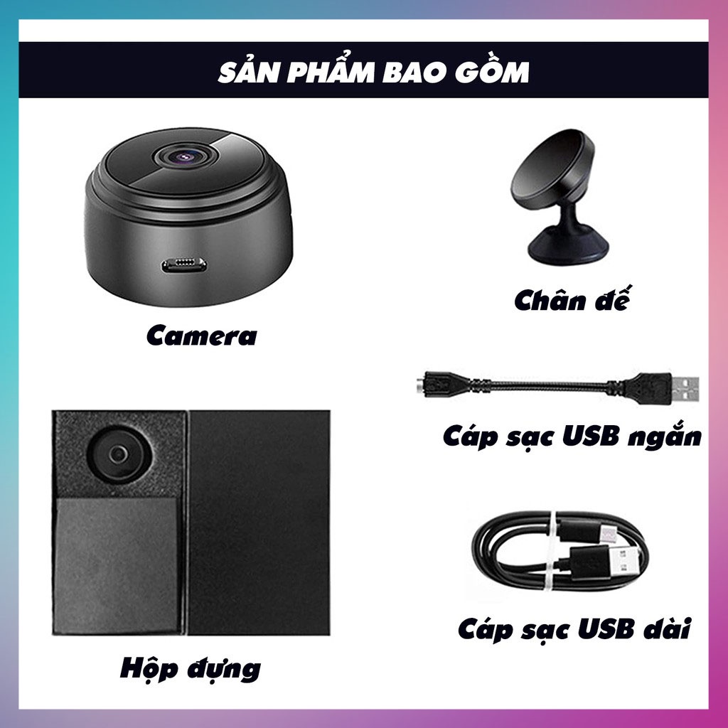 Camera Wifi  A9 - Camera Không Dây A9 720P Chống Trộm Xem Trên App Trên Điện Thoại Có Video Hướng Dẫn Tiếng Việt | WebRaoVat - webraovat.net.vn